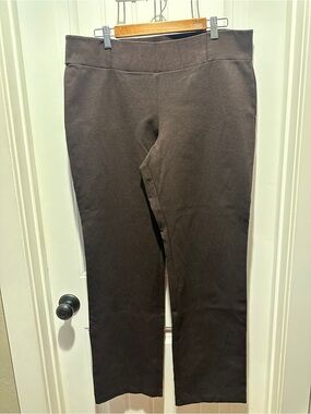 Eileen Fisher Stretch Ponte Pants in Dark Chocolate Brown size XL